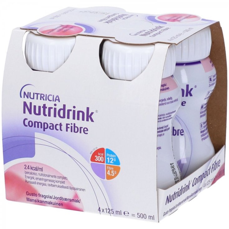 Nutridrink Compacto Fibra Fresa Nutricia 4x125ml