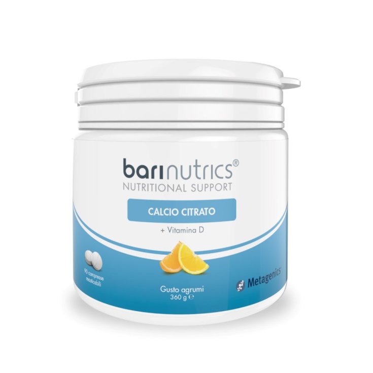 Barinutrics Citrato de Calcio Sabor Cítrico Metalgenics™ 90 Comprimidos