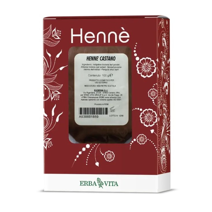 Erba Vita Henna Tinte Castaño 100g