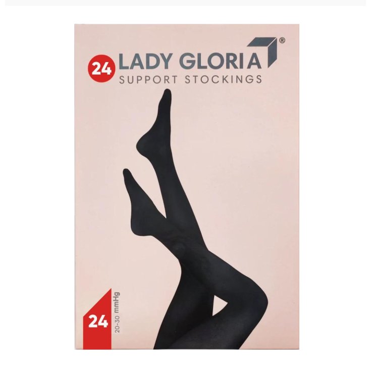 GloriaMed Ladygloria 24 Open Toe Hold Ups Color Daino Talla 3