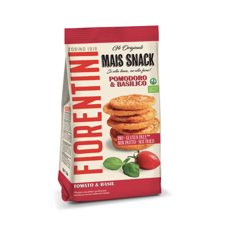 Fiorentini Bio Mini Tortitas De Maíz Con Tomate Y Albahaca Sin Gluten 50g