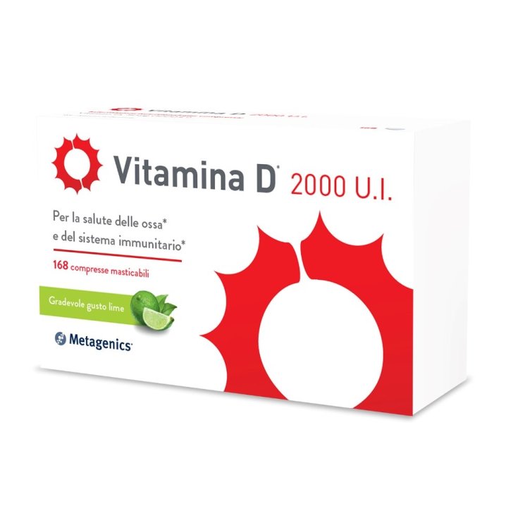 Vitamina D 2000 UI Metagenics™ 168 Comprimidos Masticables