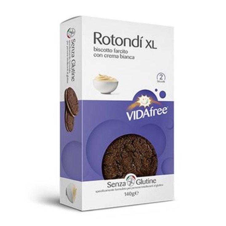 Vidafree Redondo Blanco Crema BIscotto Relleno Sin Gluten 140g