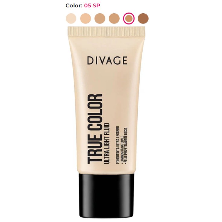 Base de maquillaje fluida ultraligera True Color de Divage 05 Beige claro