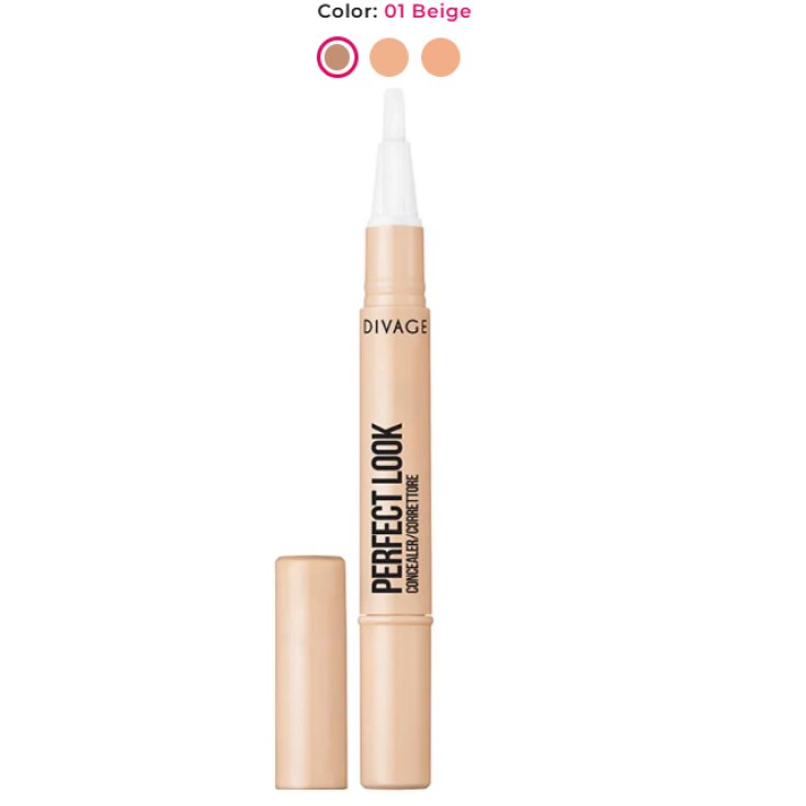 Corrector Líquido Divage Perfect Look 01 Beige
