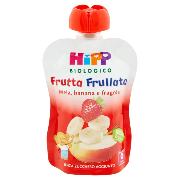 Batido de frutas orgánicas HiPP Manzana Plátano Fresa 90g