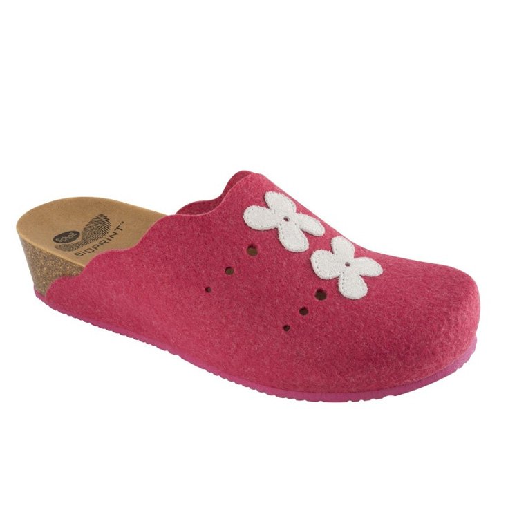 Zapatos Dr. Scholl Beille Coral Y Fieltro Blanco Nº 38