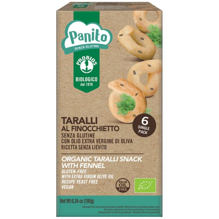 Patino Taralli Con Hinojo Probios Sin Gluten 180g