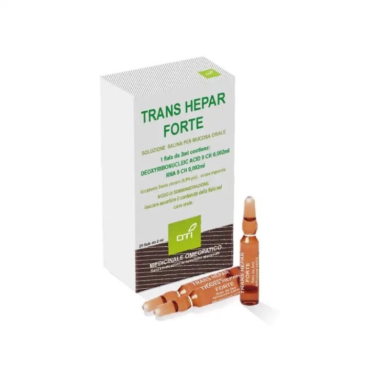 Oti Trans Hepar Forte Remedio Homeopático 20 Ampollas Hidroalcohólicas