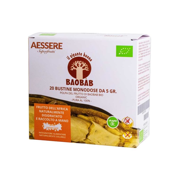 Pulpa de fruta de baobab Aessere 20x5g