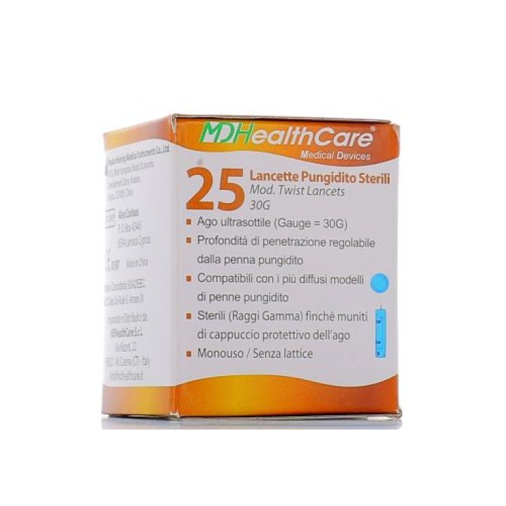 Md Healthcare Lancets Dispositivo de punción 25 piezas 0g
