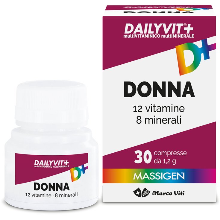 12 Vitaminas 8 Minerales Mujer DAILYVIT + 30 Comprimidos
