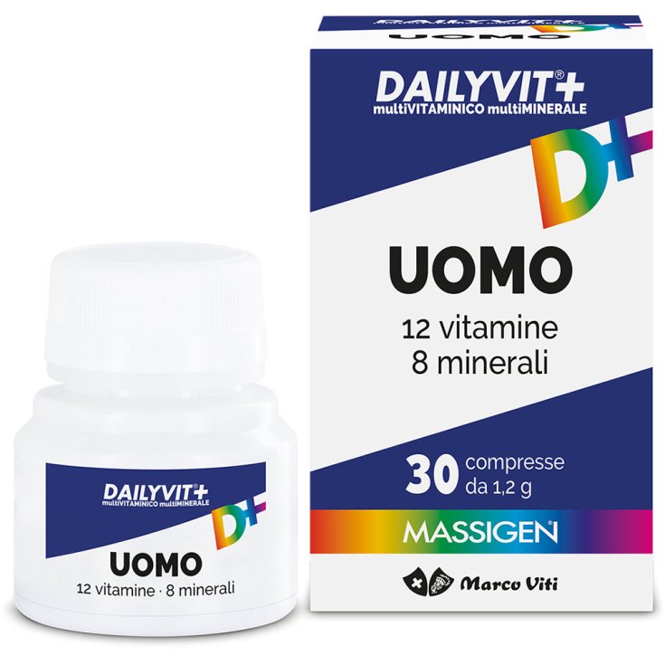 12 Vitaminas 8 Minerales Hombre DAILYVIT + 30 Comprimidos