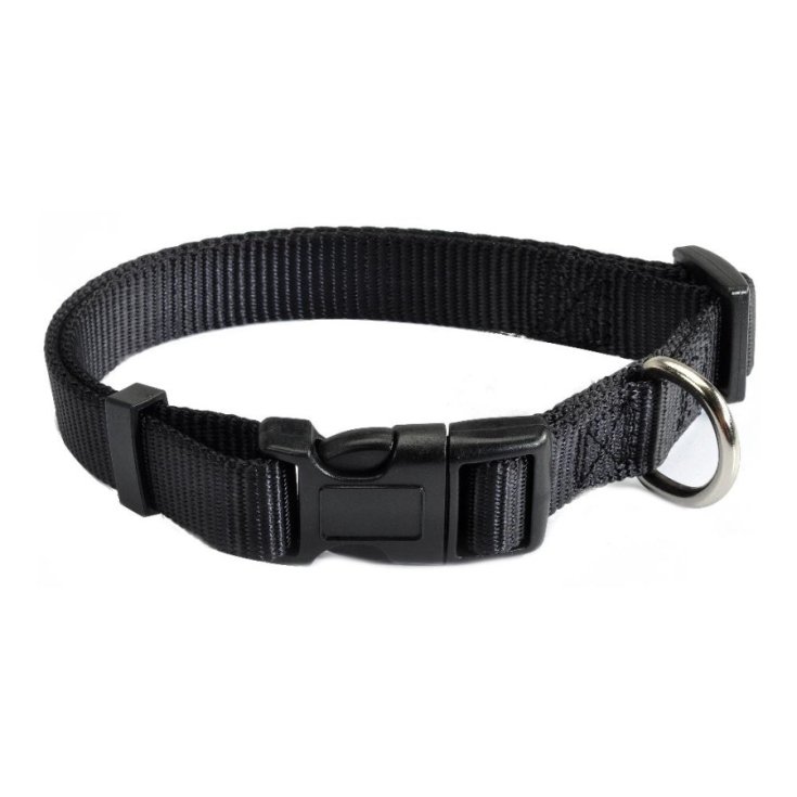 Collar De Nylon Ajustable Leva Color Negro 25mm