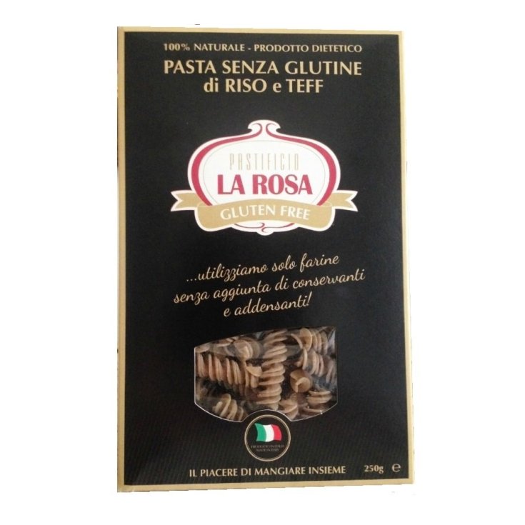 La Rosa Pasta Fusilli Pasta De Arroz Y Teff Sin Gluten 250g