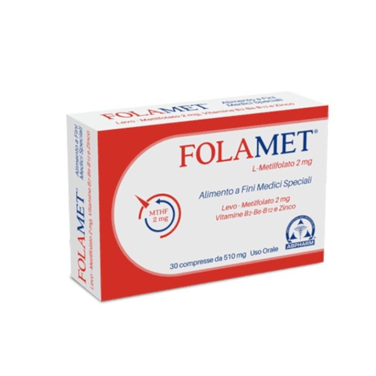 AB Pharm Folamet Complemento Alimenticio 30 Comprimidos