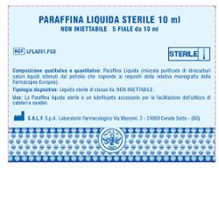 Parafina Líquida Estéril 5 Viales 10ml