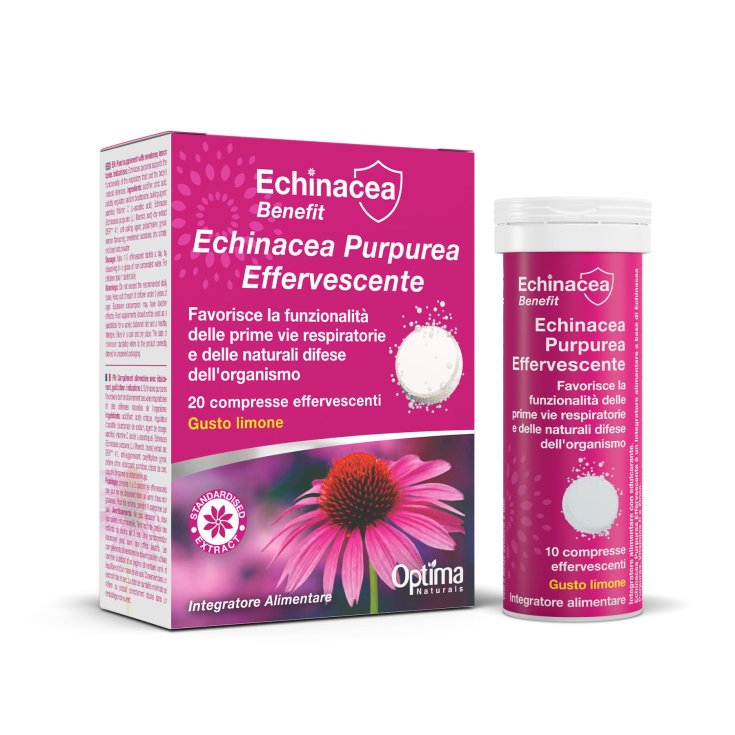 Echinacea Purpurea Efervescente Optima Naturals 20 Comprimidos
