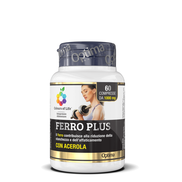 Ferro Plus Con Acerola Colors Of Life® Optima Naturals 60 Comprimidos