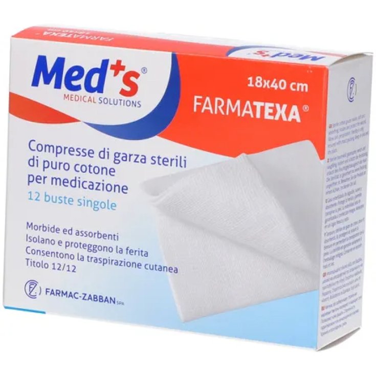 Farmac-Zabban Meds Gasa 12/12 18x40cm 12 Piezas