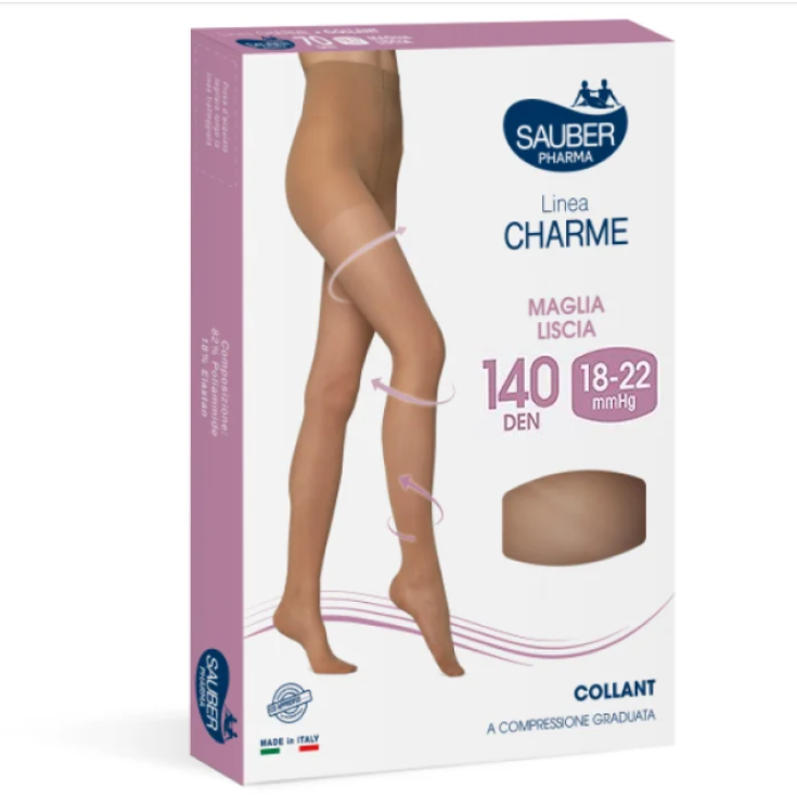 Sauber Tights 140Den Liso Neutro Beige T1