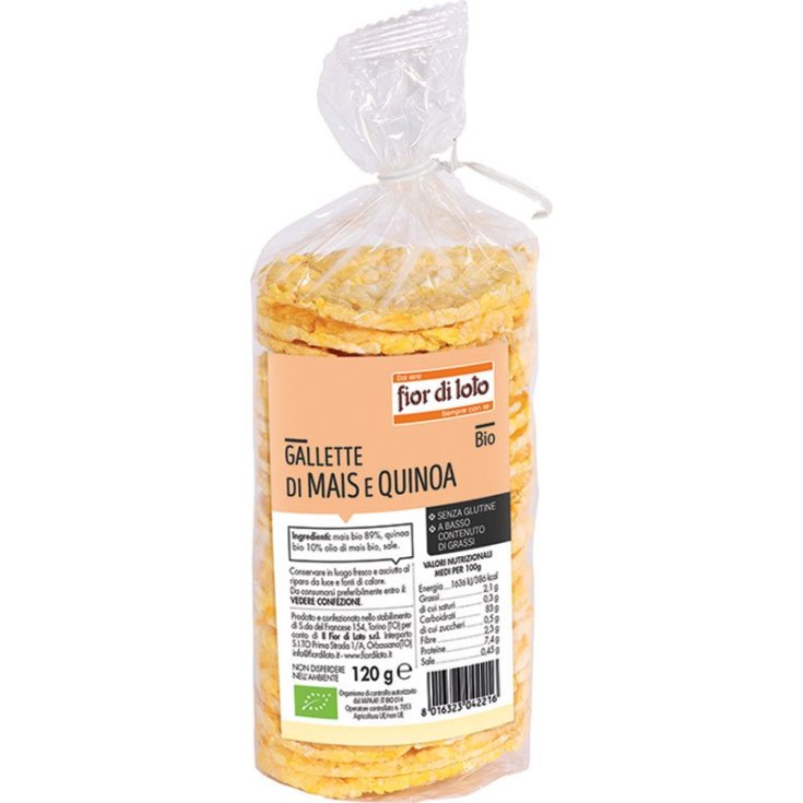 Fior di Loto Galleta Maíz Y Quinoa 120g