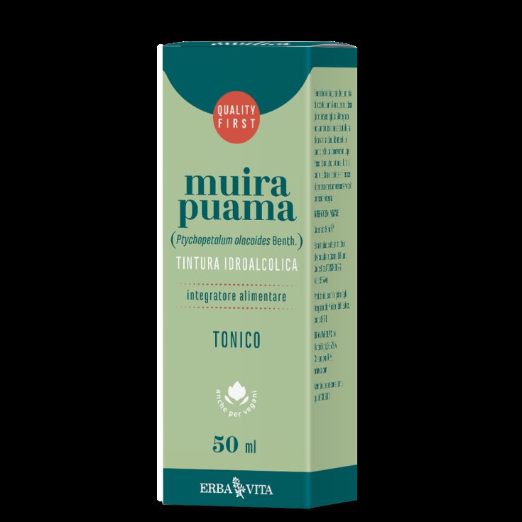 ErbaVita Tintura Hidroalcohólica Muira Puama Complemento Alimenticio 50ml