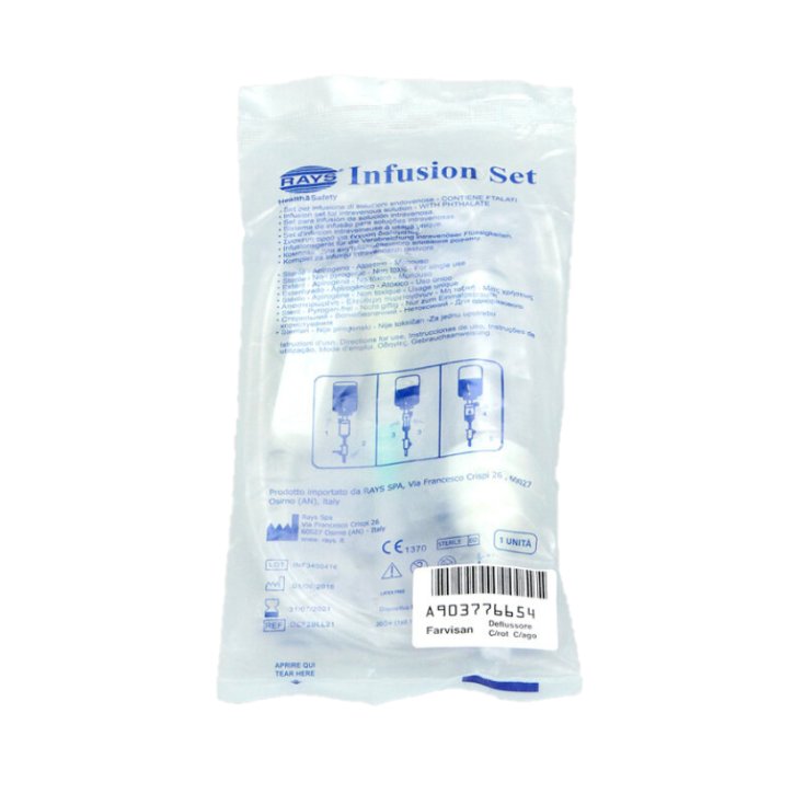 Farvisan Infusion Set Con Rueda Con Aguja