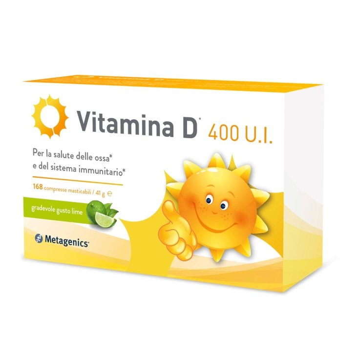 Vitamina D 400 UI Metagenics™ 168 Comprimidos Masticables
