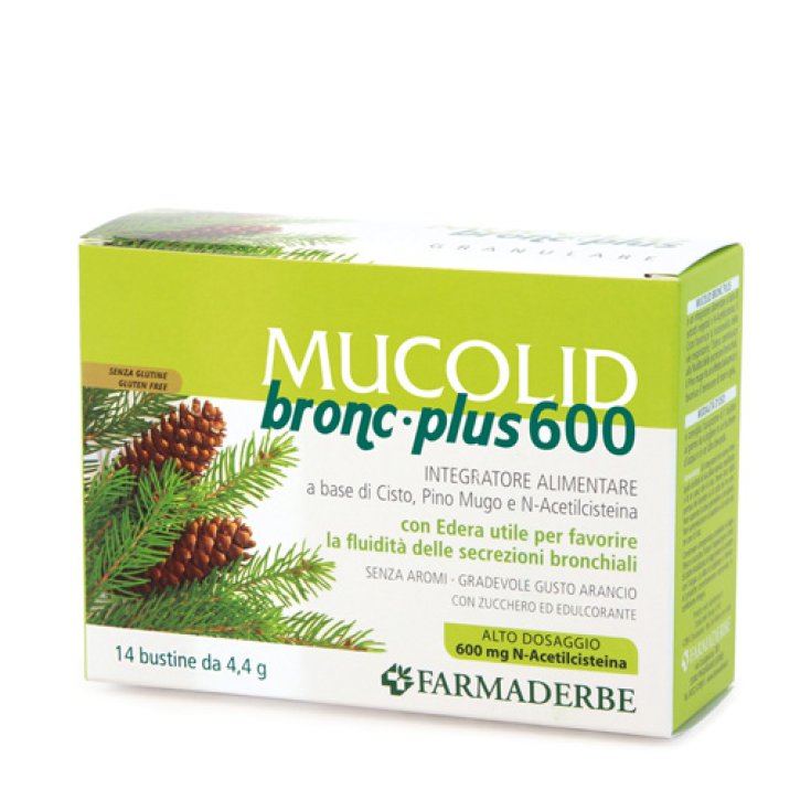 Mucolid Bronc 600 Plus Complemento Alimenticio 14 Sobres