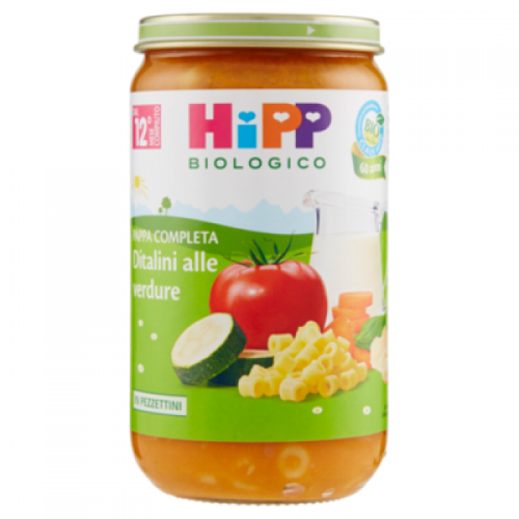 Ditalini con Verduras HiPP Bio 250g