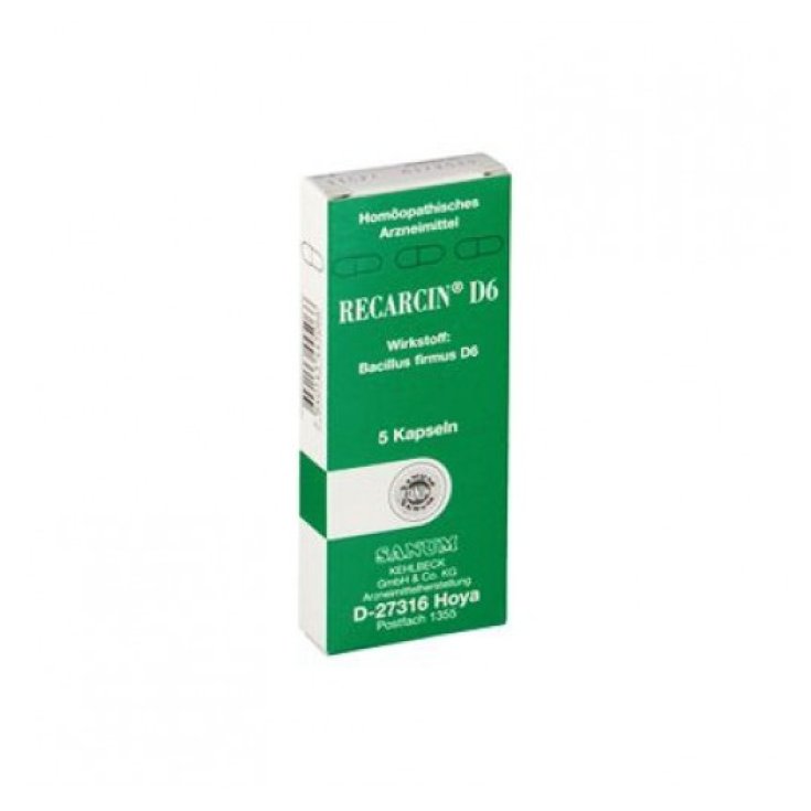 IMO Recarcin D6 Sanum Remedio Homeopático 5 Cápsulas