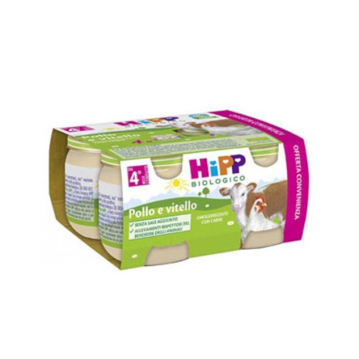 HiPP Pollo y Ternera Orgánicos 4x80g