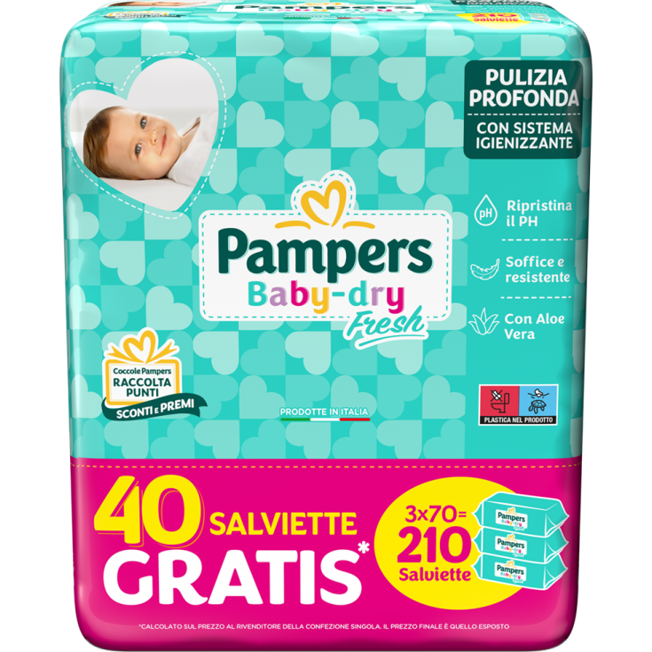 Pampers Baby Fresh fórmula exclusiva 3x70 toallitas