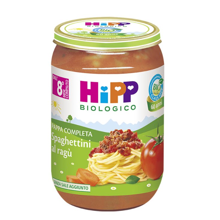 Complete Pappa Spaghettini Con HiPP Ragù Ecológico 220g