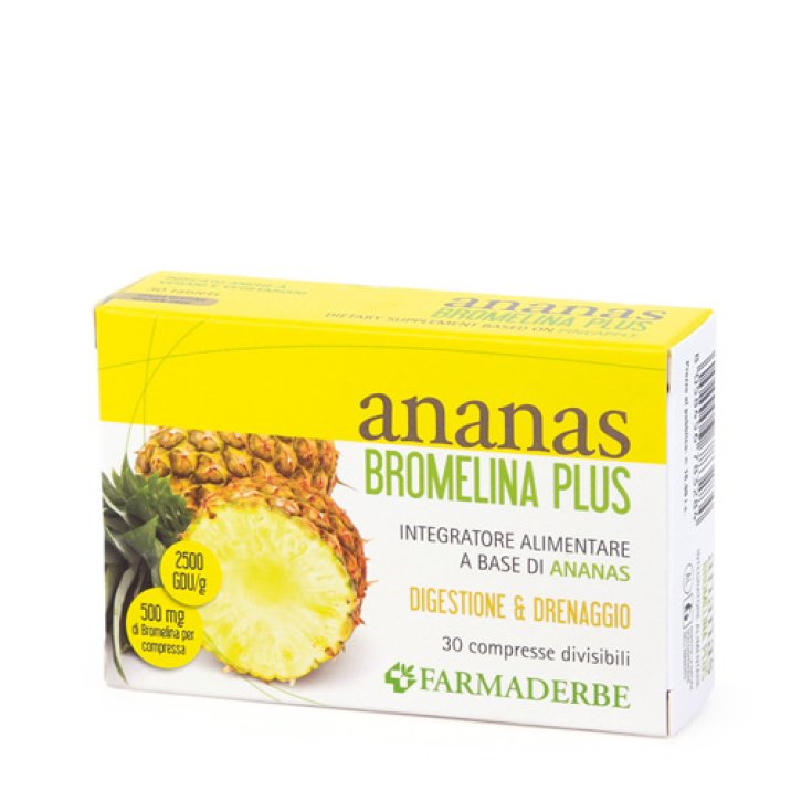 Farmaderbe Ananas Bromelina Plus Complemento Alimenticio 30 Comprimidos