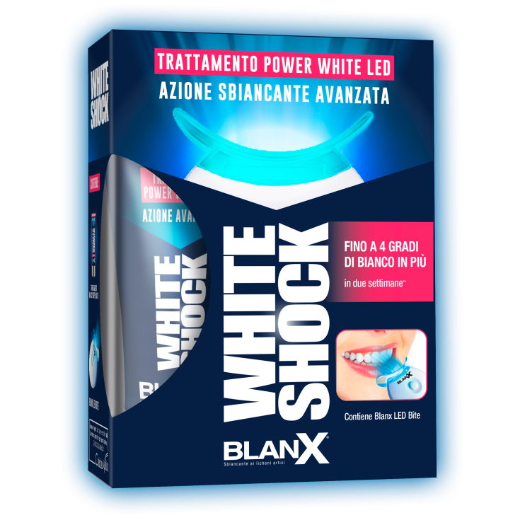 White Shock Acción Blanqueadora Avanzada BlanX 30ml + Mordida