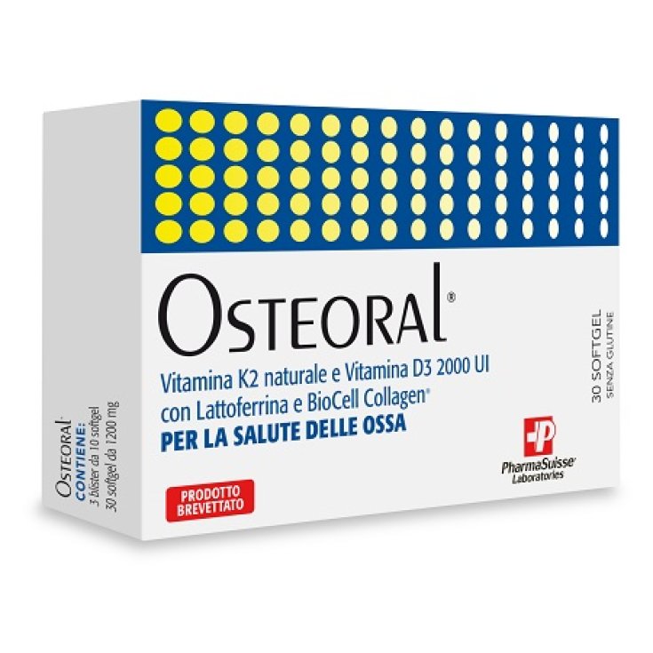 Laboratorios Pharmasuisse Osteoral 30 Cápsulas Blandas