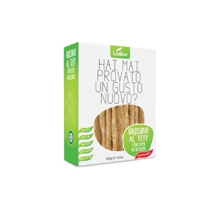 Nativa Food Palitos De Teff Con Semillas De Sésamo Sin Gluten 120g