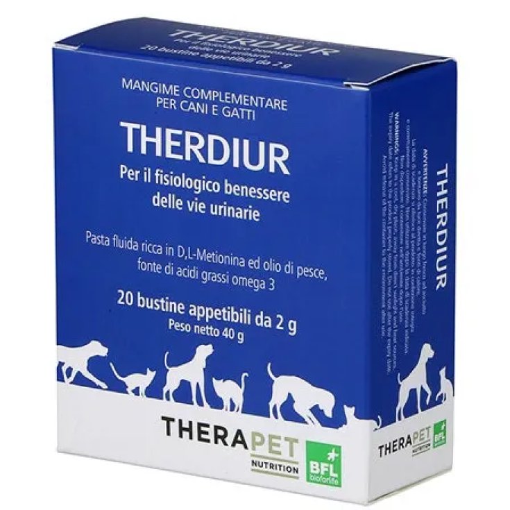 Bioforlife Therapet Nutrition TheraDiur Complemento Alimenticio Para Animales 20 Sobres De 2g
