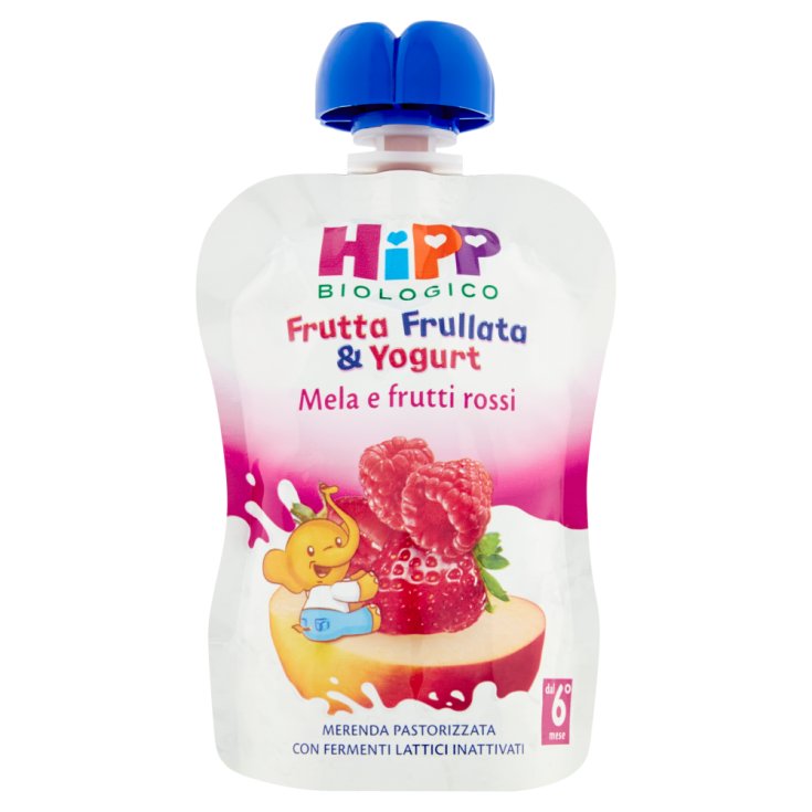 Mezcla de Frutas y Yogurt Orgánico HiPP Manzana Frutos Rojos 90g