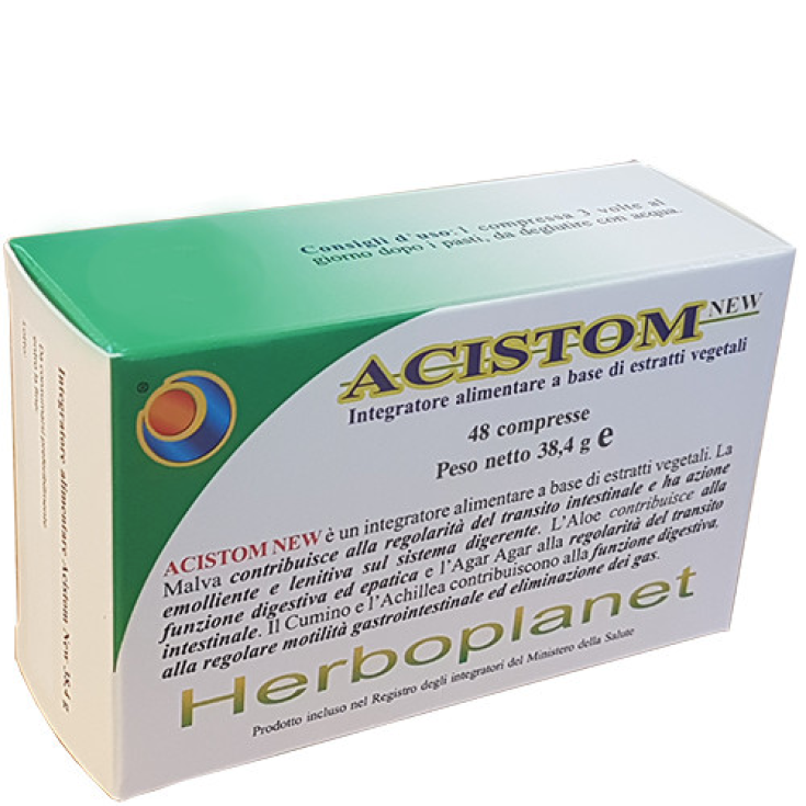 Herboplanet Acistom Nuevo Complemento Alimenticio 48 Comprimidos