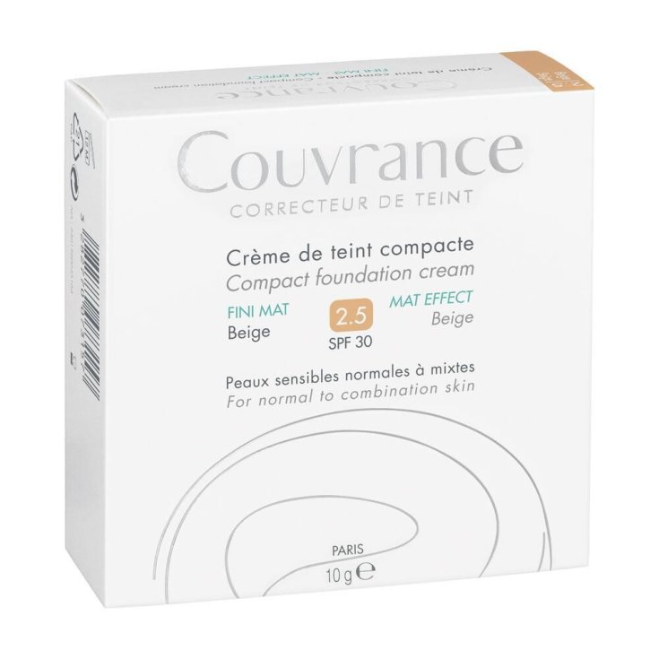 Couvrance Compacto Color Crema Efecto Terciopelo Avène Beige