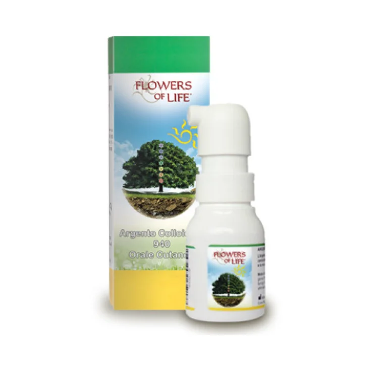 Flowers Of Life Plata Coloidal 940 Spray Cutáneo Oral 20ml