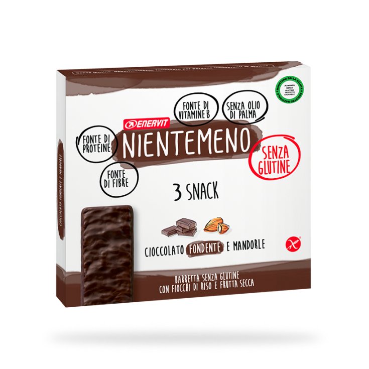 No Menos Chocolate Negro Y Almendras Enervit 3x33g