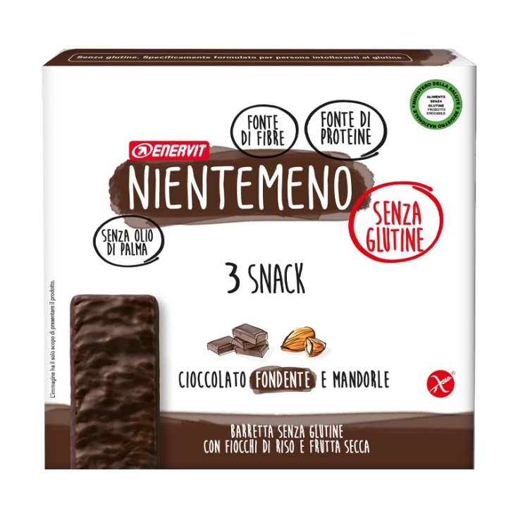 No Menos Chocolate Negro Y Almendras Enervit 3x33g