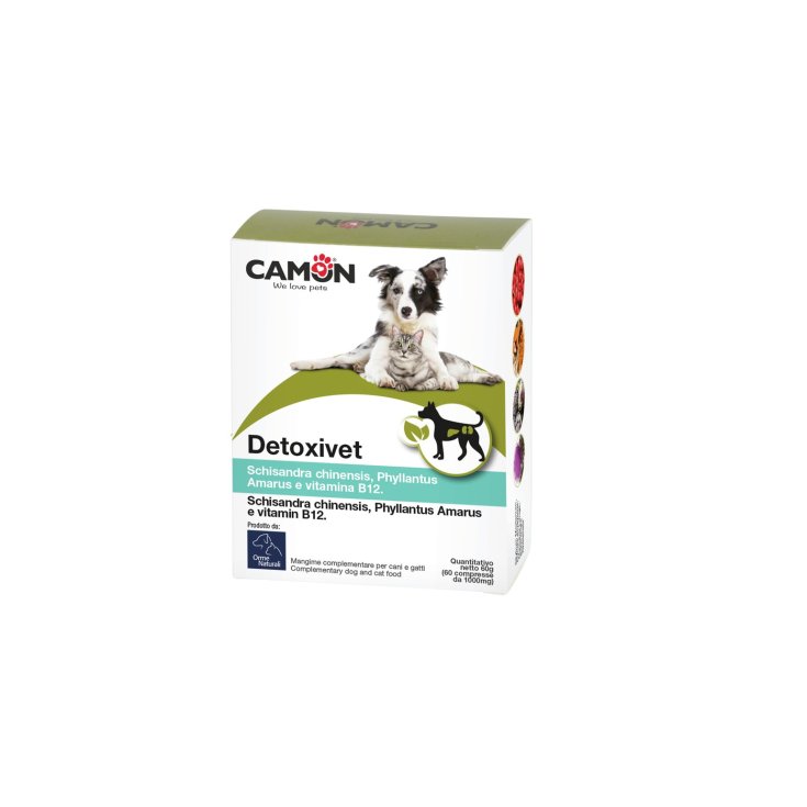 Camon Detoxivet Alimento Complementario Para Perros Y Gatos 60 Comprimidos