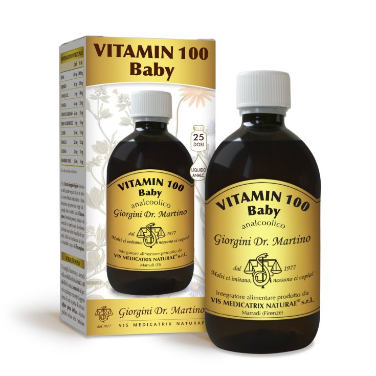 Vitamina 100 Bebé Líquido sin alcohol Dr. Giorgini 500ml