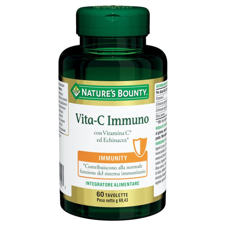 Suplemento alimenticio Nature's Bounty Vita C Inmuno 60 tabletas