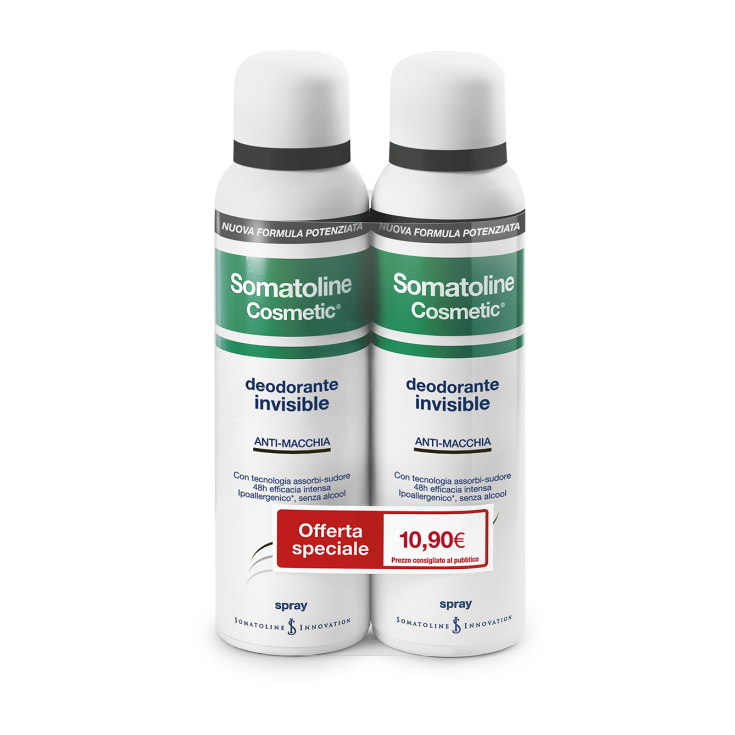 Somatoline Cosmetic Desodorante Invisible Dúo Spray 2x150ml